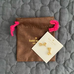 NWT Kate Spade Ribbon Bow Stud Earrings